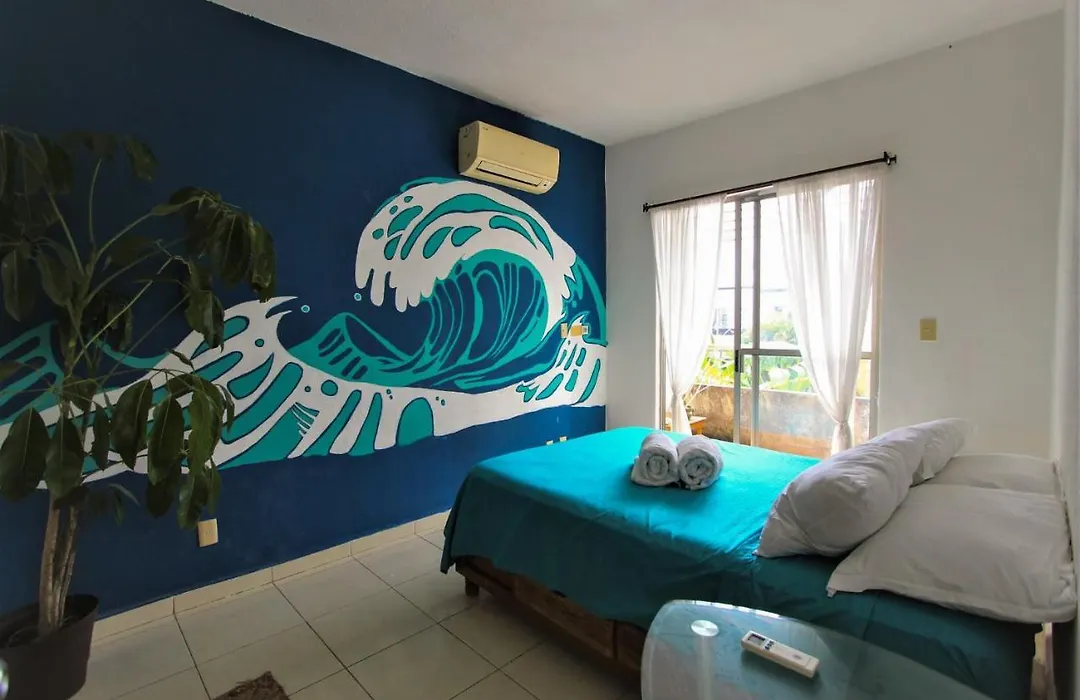 Artistic Rooms In Cancun With Wi-Fi Bed And Breakfast-1